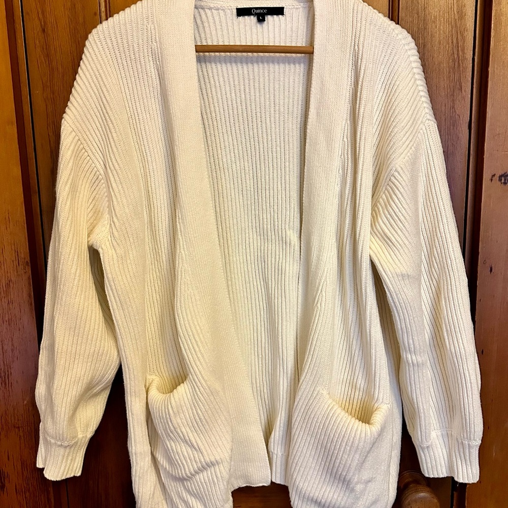 Quince 100% Organic Cotton Oversized Cardigan